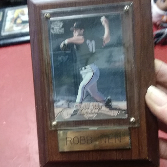 San Francisco Giant Rob Nen Card on Plaque - Picture 2 of 2